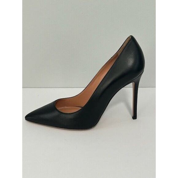 LITA By Ciara Pump Heels Slip On Pointed Toe Stiletto Leather Black 37/6.5 NIB - Picture 3 of 8